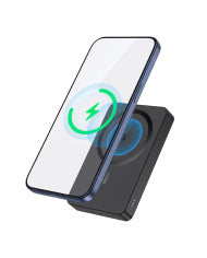 BANCO DE CARGA 5000 mAh CARGA INALAMBRICA MAGNETICA NEGRO GAR276N