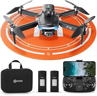 Contixo F19 Drone With 1080p HD FPV Camera, 20 Min Flight 360° Flips Brushless Motor RC Quadcopter With Altitude Hold, Obstacle Avoidance, Follow Me For Novice Beginner's Kids And Adults, 2 Batteries