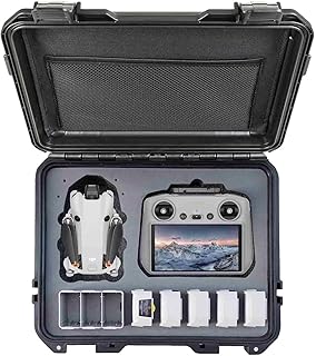 Hard Case for DJI Mini 4 Pro Fly More Combo RC 2 / RC-N2 Compatible with DJI Mini 3 3PRO, Waterproof, Shotproof, Dust-proof, Easy for Drone Organize Storage Transport, Black (Case ONLY)