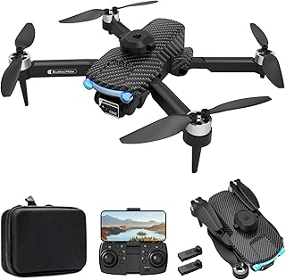 GoolRC Drone with Camera for Adults, 8K HD EIS Anti Shake Camera FPV Drone, RC Quadcopter with Brushless Motor, Obstacle Avoidance, Follow Me, Optical Flow, Headless Mode, Altitude Hold and 2 Battery