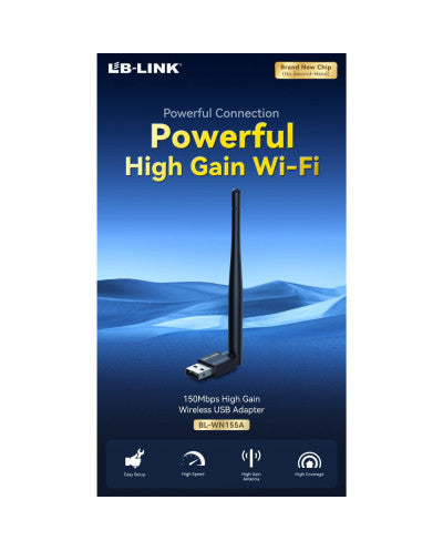 USB WIRELESS WN155 ADAPTER 150MBPS ANTENA 5DBI