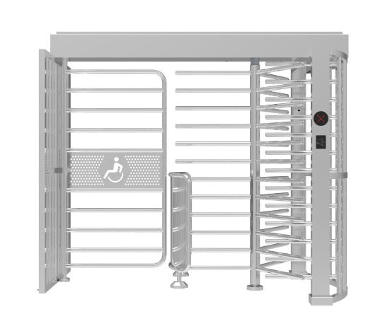 Torniquete de seguridad de altura completa con control de acceso biométrico anti-colapso