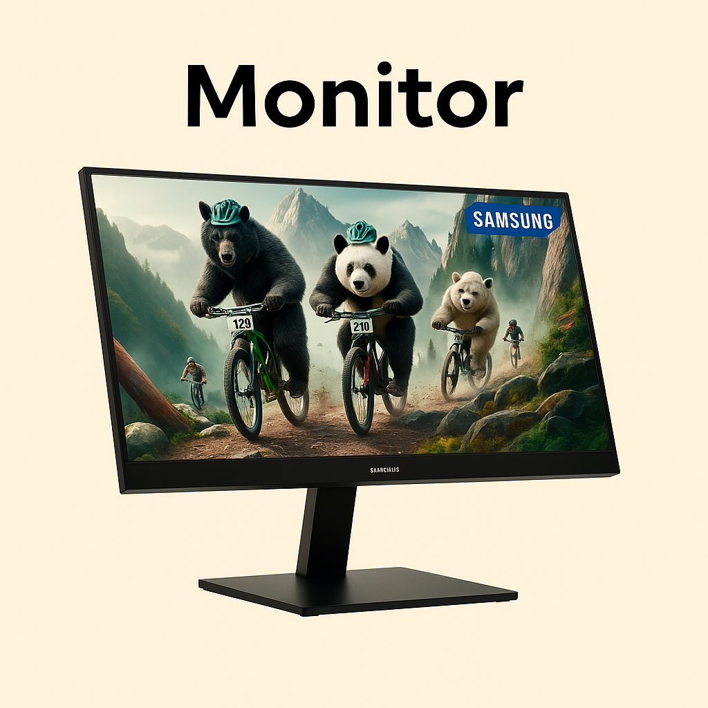 MONITOR SAMSUNG Essential S3 S30GD 24Inch Full-HD 100Hz D-Sub HDMI Black