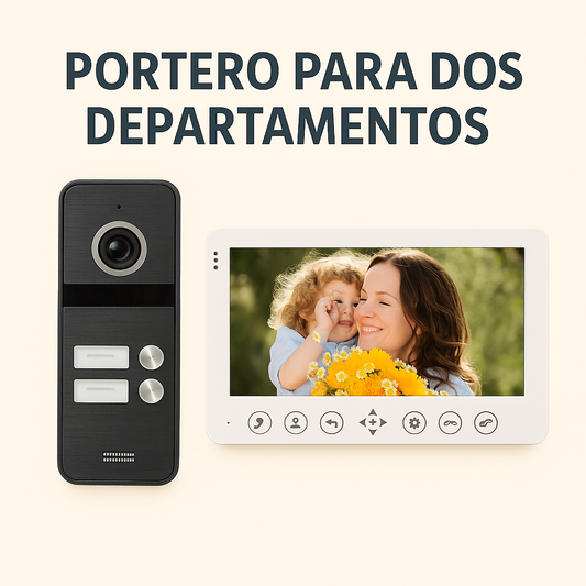 PORTERO DE VIDEO KIT DE DOS PANTALLAS 7'P SMART ( KIT MEDIO)