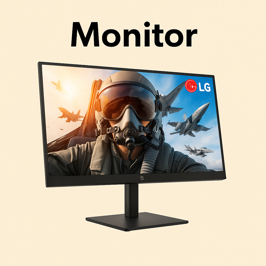 MONITOR LG 23.8Pulg. Gaming Flat UltraGear Full-HD IPS 1920X1080 DP HDMI 180Hz 1ms G-Sync Black