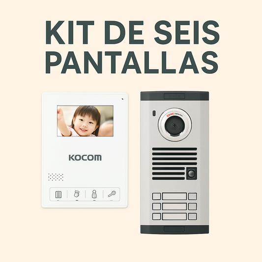 PORTERO DE VIDEO KIT 6 PANTALLAS ( KIT MEDIO)