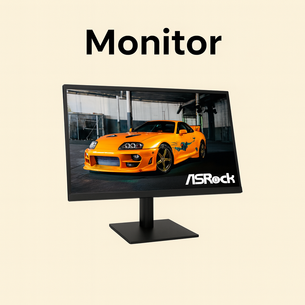 MONITOR ASROCK CL27FFA Challenger 27Inch LED IPS Full HD 1920x1080-120Hz HDMI VGA Black