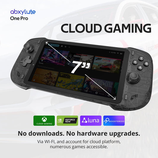 consola portátilJuegos en la nube + juego remoto: juegos en la nube: reproduce instantáneamente títulos AAA a través de Wi-Fi con suscripciones a Xbox Cloud Gaming (Beta), GeForce NOW, Amazon Luna, PlayStation Plus Premium y Boosteroid