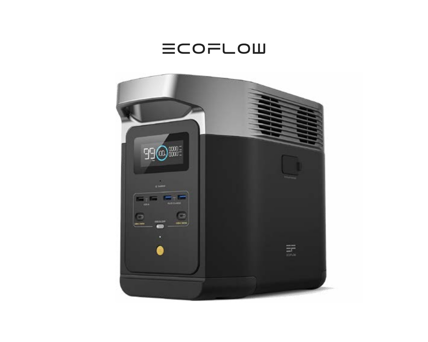 Ef Ecoflow Delta 2 | Estación de energía portátil | 1kWh 
y salida de CA de 1800W
modelo ECO-EFD330