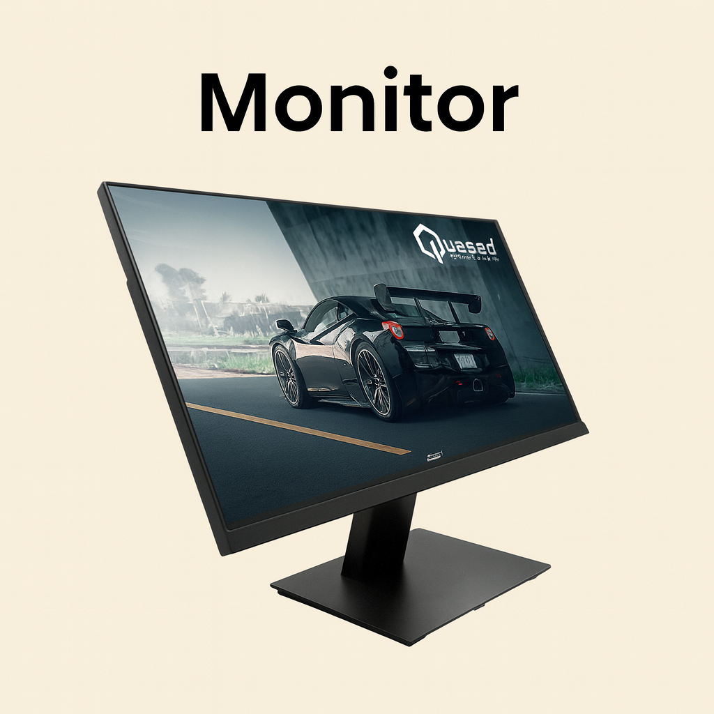 MONITOR QUASAD 21.5Inch QM-F20 FHD 100Hz. LED FHD VGA HDMI NEGRO