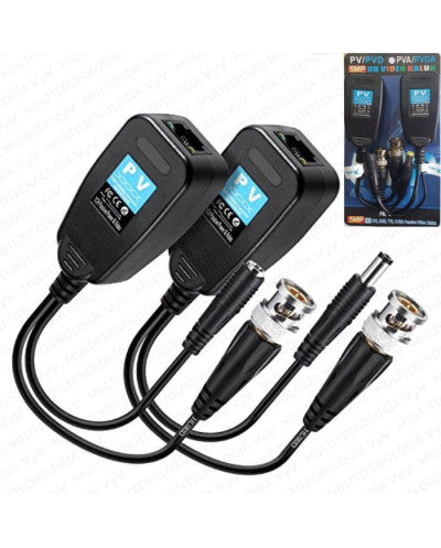 BALUN VIDEO UTP HD 8MP 500 WATT 12-36 V
