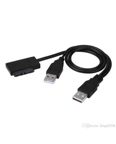 CABLE CONVERTIDOR USB 2.0 A SLIMLINE SATA 7+6 PIN (13 PINES)