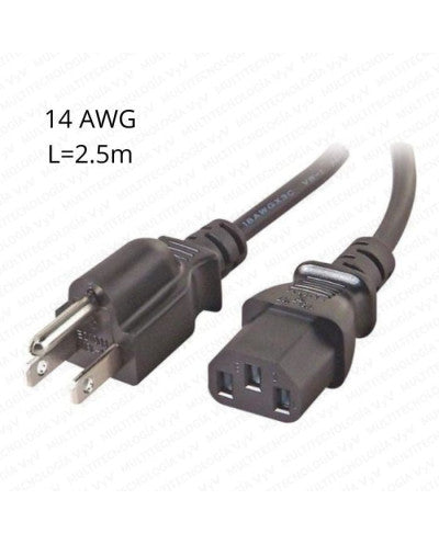 CABLE DE PODER DE CPU DE 2.5 M 14AWG