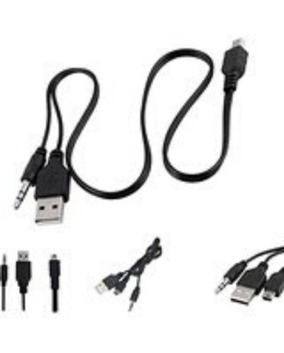 CABLE MINI USB A USB + 3.5