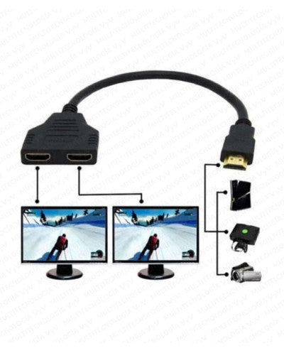 CABLE SPLITER HDMI A 2 HDMI L- 20CM DELTA