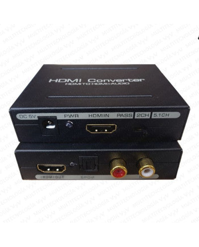 CAJA CONVERTIDOR HDMI A HDMI + AUDIO