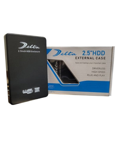CASE 2.5 USB 2.0 PLASTICO DELTA