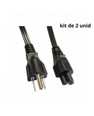 KIT CABLE DE PODER DE TREBOL PLANO DE 1.5 M TRES HILOS DELTA