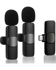 MICROFONO DOBLE INALAMBRICO LAVALIER CORBATA