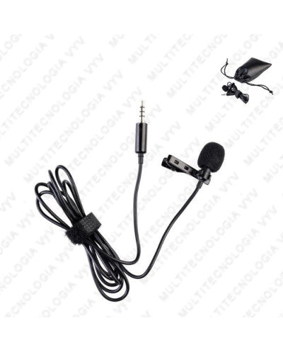 MICROFONO LAVALIER CORBATA CELULAR 3.5