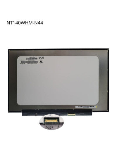 PANTALLA LAPTOP 14 LED HD 1366x768 30 PINES NO BRACKETS NT140WHM-N44