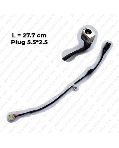 PIN DE CARGA PARA TOSHIBA SATELLITE L645 P/N DD0TE2AD000 L-27cm PLUG 5.5x2.5