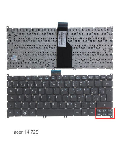 TECLADO PARA ACER 14 725 756 V5-121 V5-171 S3 S5