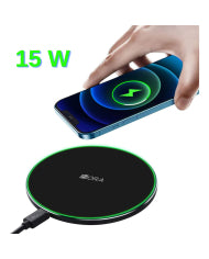 CARGADOR INHALAMBRICO 15W NEGRO MOD. GAR151N