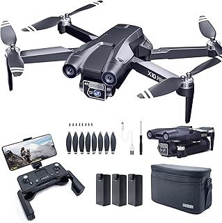 CHUBORY X10 PRO GPS Drone with Camera for Adults 4K UHD, 90 Min Long Flight Time,3280 FT Long Control Range, Auto Return, Follow Me, Brushless Motor, 5G FPV RC Quadcopter for Beginners(<0.55bl)