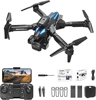 C10 mini drone with camera, HD Dual Cameras RC Quadcopter with Four Direction Obstacle Avoidance, 360° Flips, Designed for Beginners and Kids