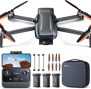 Bwine F7MINI 8K Photo Drones with Camera for Adults 4K Video Quadcopter, 3-Axis Brushless Gimbal EIS, 96 Mins, 20000ft FPV Control, AI GPS Smart Return, Follow, waypoint, Orbit Fly, Beginner, 249g