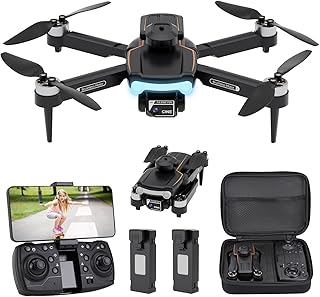 Drone with Camera for Kids Brushless Motor, 720P Drone,Drone for Children Beginners, Optical Flow Positioning, Obstacle Avoidance,Headless Mode,1 Key Start and Landing,2 Batteries