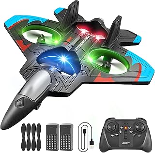 4DRC V32 Foam Remote Control Airplanes RC Planes for Kids Adults 8-16, RC Airplane Fighter Jet with Light, 360° Flip Fighter Jet Toys, Stunt Roll, Airplane Toy Gifts for Kids Boys