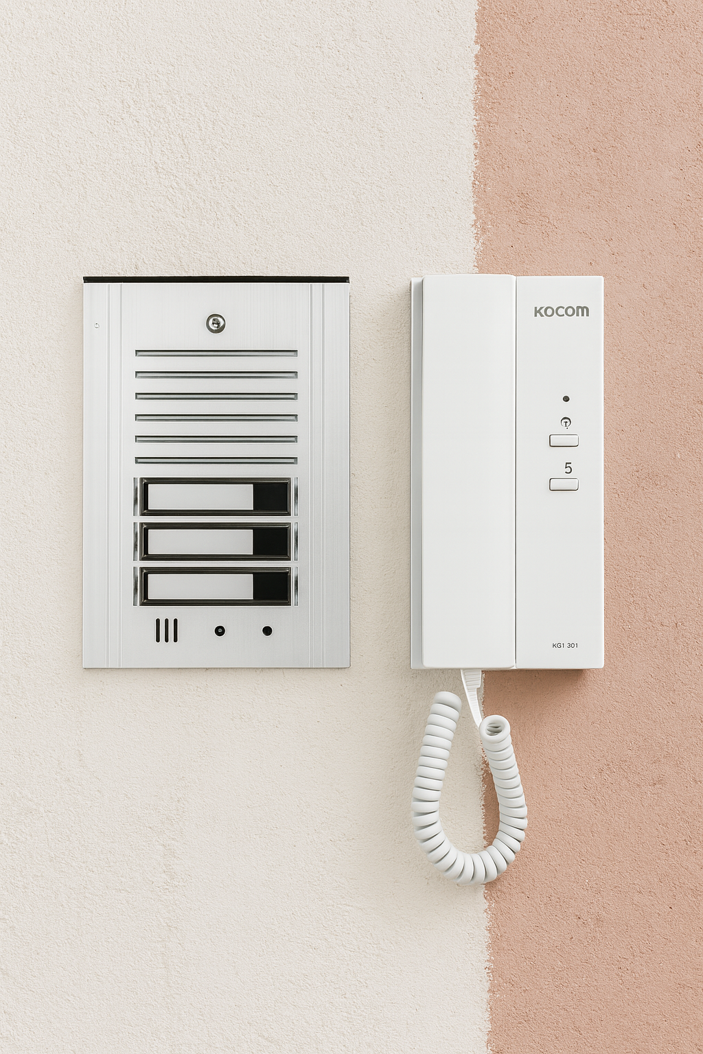 PORTERO DE SOLO AUDIO CON 4 INTERCOMUNICADORES