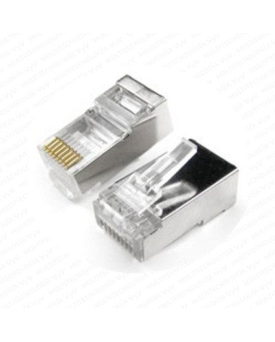 CONECTOR RJ45 FTP BLINDADO FUNDA 100U