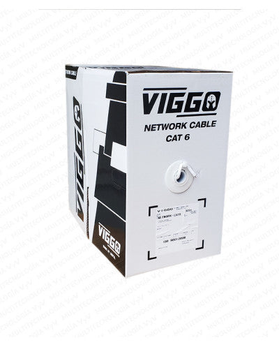 VIGGO CABLE UTP INTERIOR CAT6 50%CU 50% AL 305M 24 AWG-BLANCO