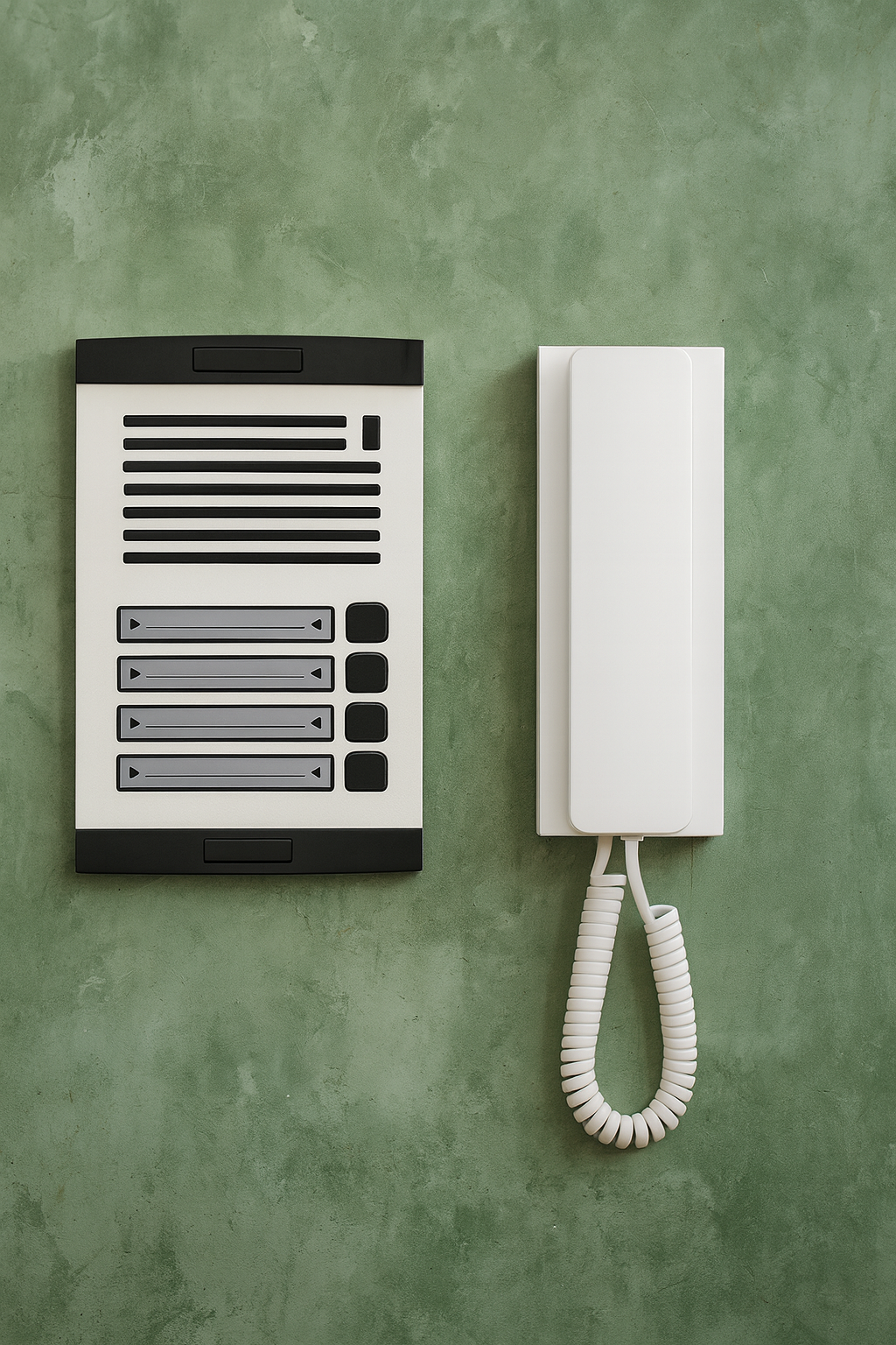 PORTERO DE SOLO AUDIO CON 4 INTERCOMUNICADORES