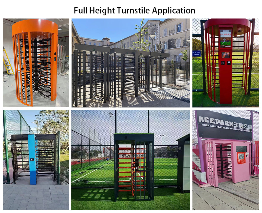 Torniquetes de seguridad biométricos de altura completa Torniquete doble automático para entradas y salidas estrictamente controladas