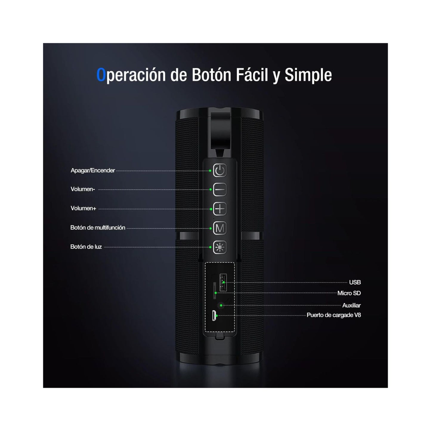 -PARLANTE BLUETOOTH PORTATIL BOC060