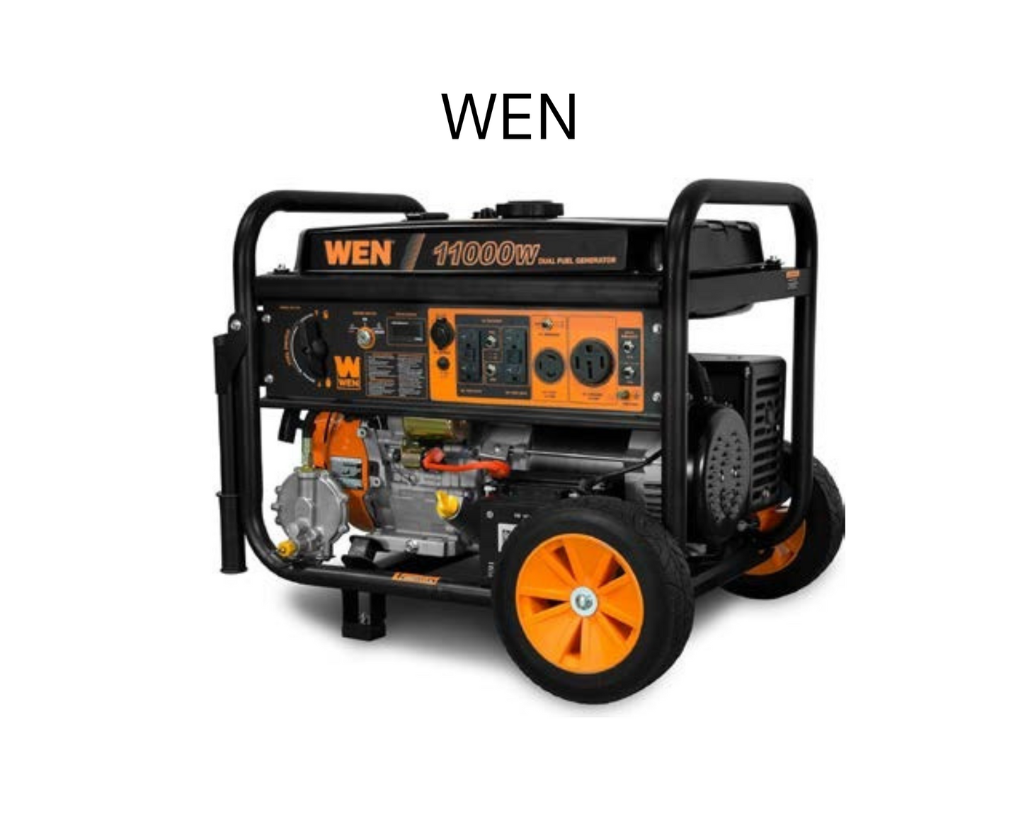 Wen generador portatil de arranque eléctrico | 
alimentado con gasolina o gas | 11000 / 8300V 
modelo WEN-DF1100