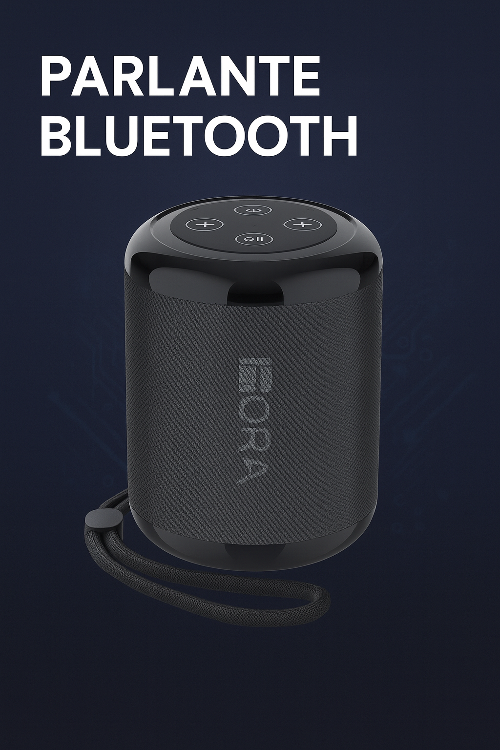 -PARLANTE BLUETOOTH PORTATIL NEGRO BOC062N