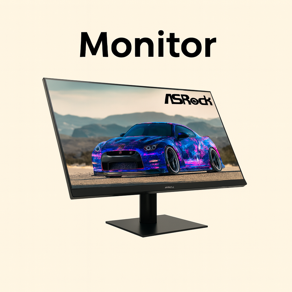 MONITOR ASROCK CL25FFA 25Inch Challenger IPS LED Full HD 1920x1080 120Hz HDMI VGA Black