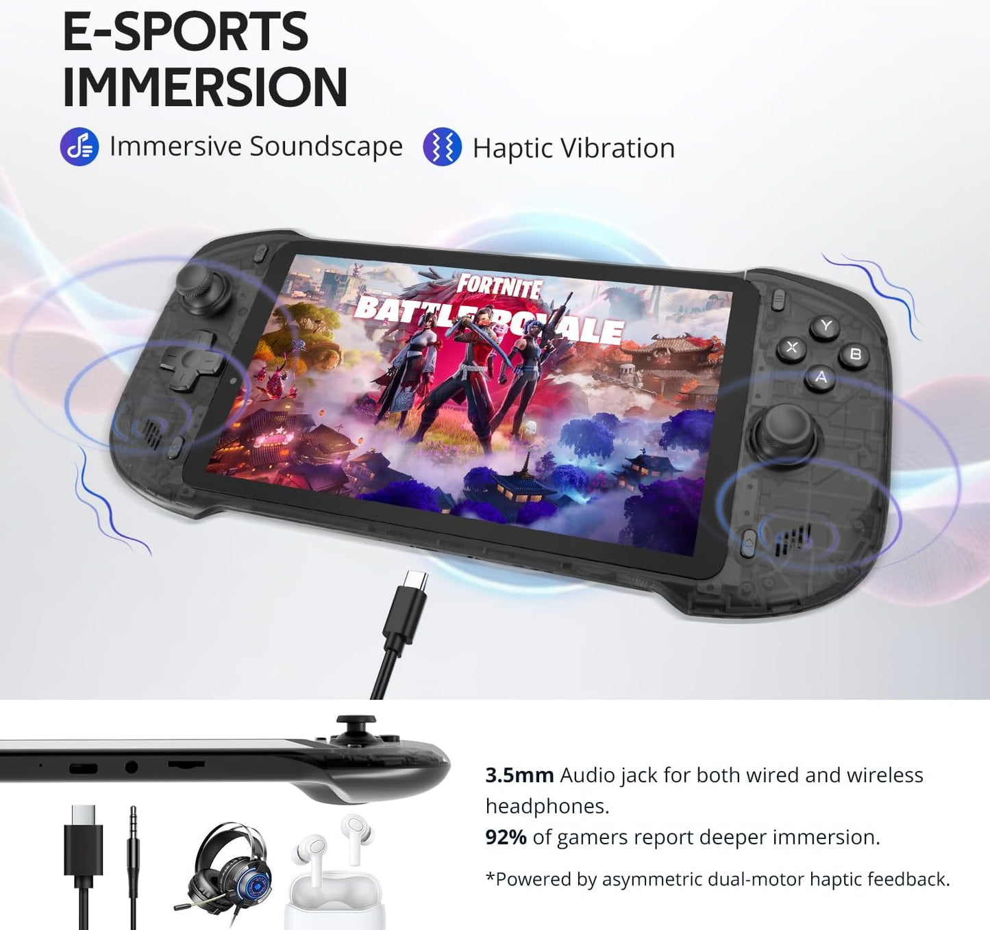 consola portátilJuegos en la nube + juego remoto: juegos en la nube: reproduce instantáneamente títulos AAA a través de Wi-Fi con suscripciones a Xbox Cloud Gaming (Beta), GeForce NOW, Amazon Luna, PlayStation Plus Premium y Boosteroid