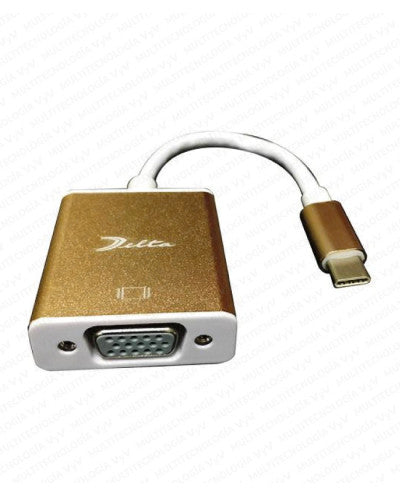 ADAPTADOR USB TIPO C A VGA TAMA¥O 12 CM (GEN 2)