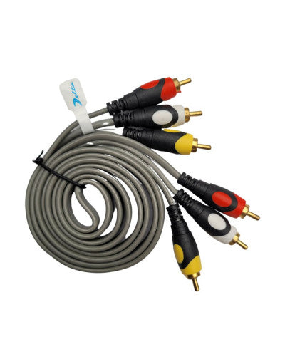 CABLE DE AUDIO Y VIDEO 3 X 3 RCA L-1.5M