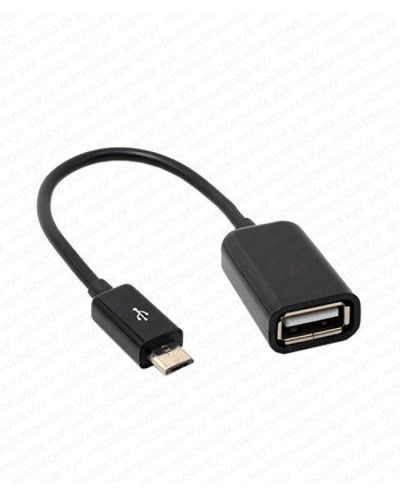 CABLE OTG MICRO USB V8 A USB TIPO A HEMBRA DELTA