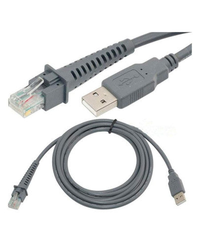 CABLE USB PARA LECTOR DE ESCANER DE CODIGO DE BARRAS L-2M