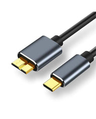 CABLE USB TIPO C PARA DISCO DURO EXTERNO USB 3.0 MICRO B L-1M