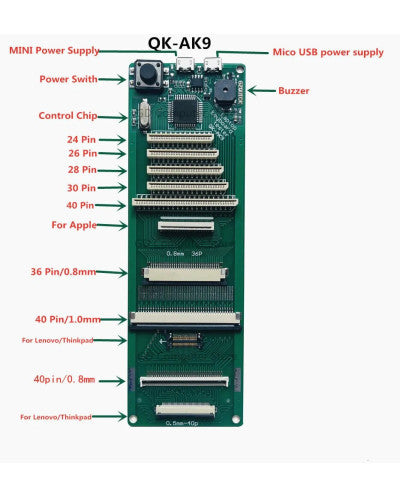 COMPROBADOR DE TECLADOS MODELO AK9