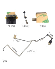 FLEX DE VIDEO ASUS X501 X501A X501U F501U DD0XJ5LC011 DD0XJ5LC000